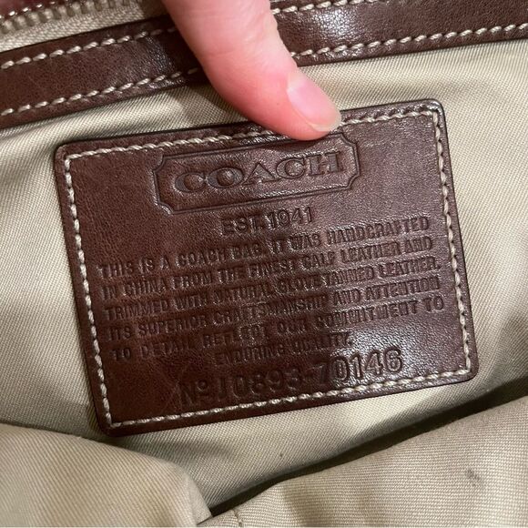 Coach Vintage Two Way Briefcase Brown Leather 70146 - Picture 6 of 11